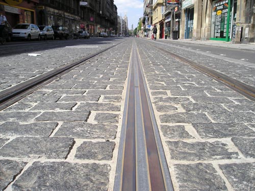 Via del tramvia-Märklin de Bordeaux