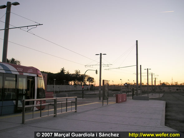 Aquí podem veure l'entorn per on circula el tramvia