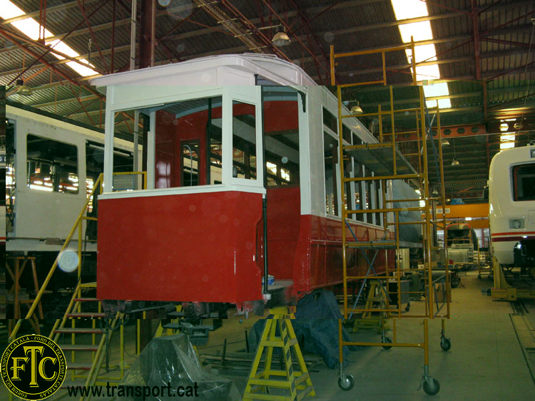 Tramvia Barcelona en restauració