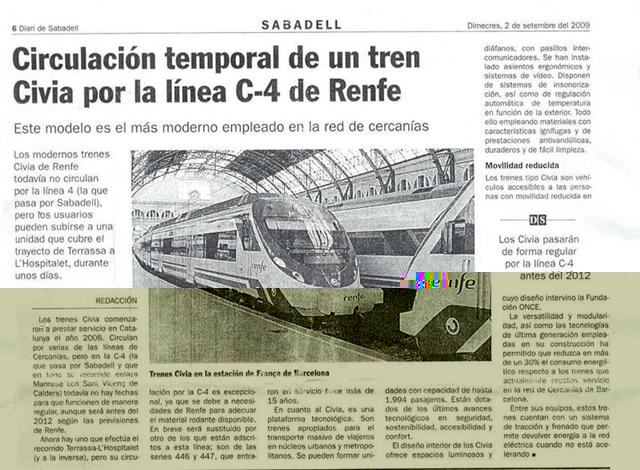 Noticia Civia C4 Diari de Sabadell (3/9/2009)