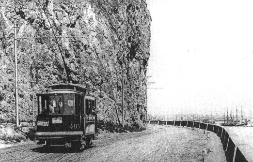 El tramvia 48 a la carretera del Morrot, any 1910