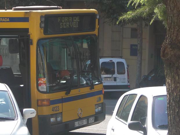 Autobus 4123 amb el BKB FORA DE SERVEI