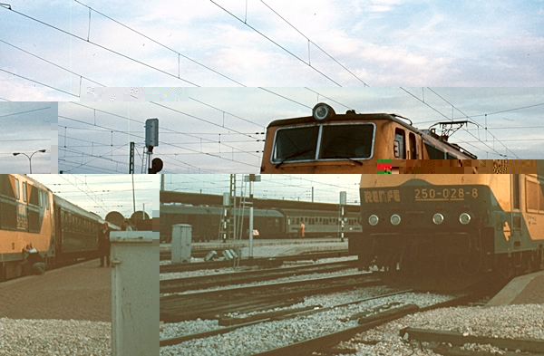 Aqui en un tren especial del sindicat de CCOO de Barcelona a Madrid Chcmartín a mitjans any 1985