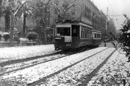 Plaça d'Urquinaona, febrer de 1948