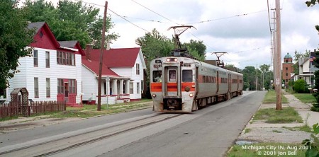 Chicago South Shore, al seu pas per Michigan City