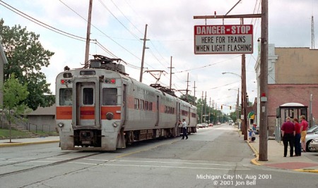 Chicago South Shore, al seu pas per Michigan City