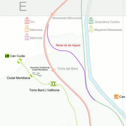 Ramal de les Aigües (Sant Andreu Comtal - Montcada Bifurcació)