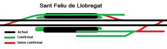 L'estació de Sant Feliu de Llobregat antigament.