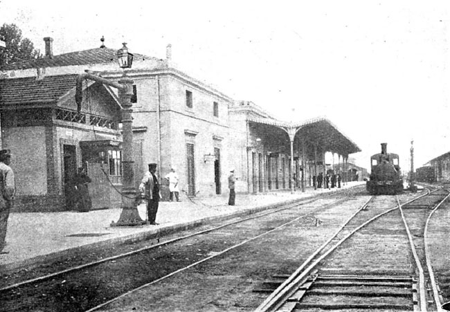 Estació de Girona, època MZA (voltants de 1900?)