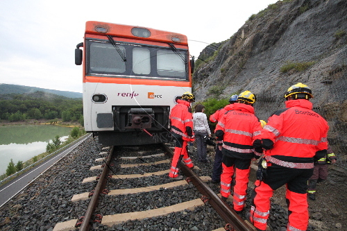 Descarrilament tren de la Pobla