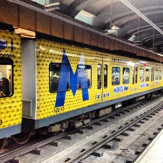 Tren de la Moritz a l'estació de Gràcia