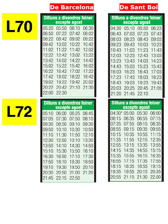 Horario Laborable