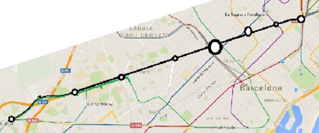 mapa proposta línia de metro sota la Diagonal.jpg