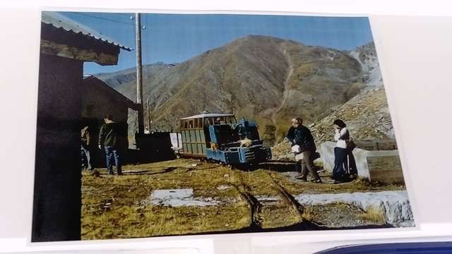 Antiga fotografia del Carrilet dins del telefèric