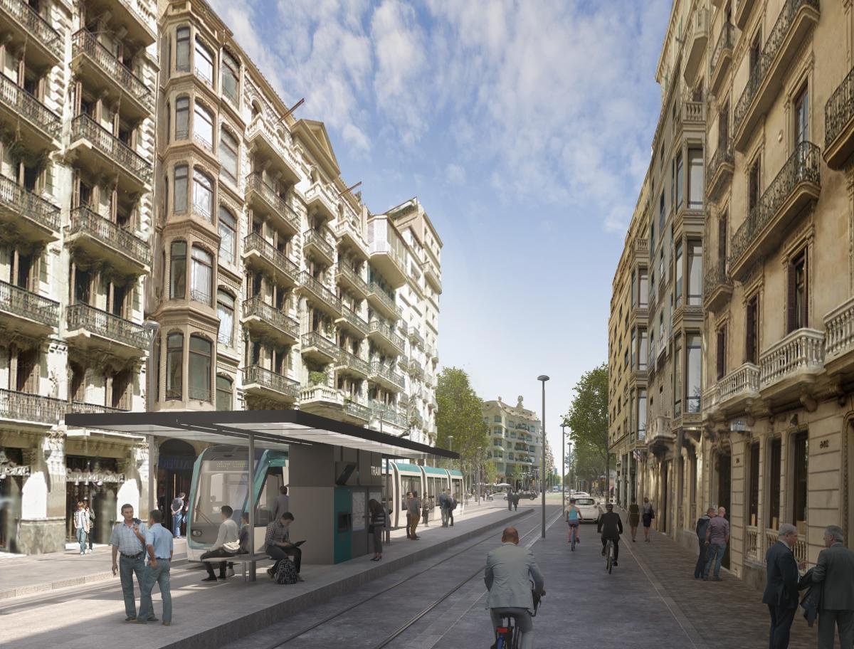 Render tramvia carrer Provença